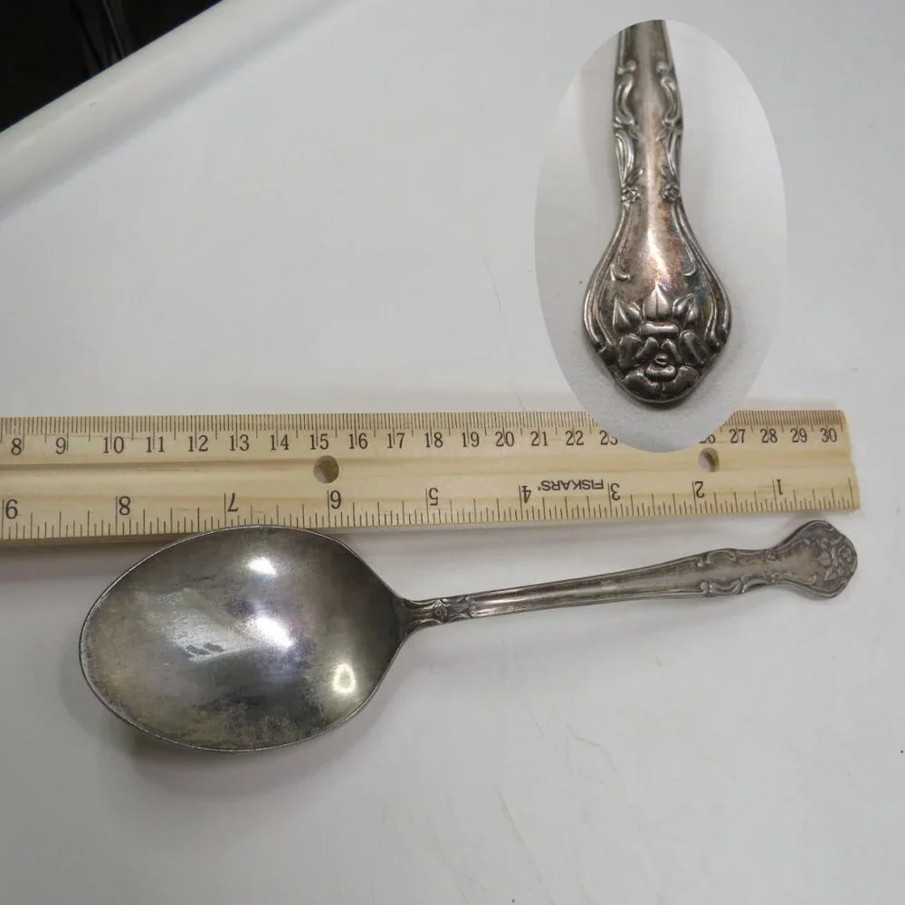 Vintage Large Spoon National Silver Co Norma pat. 8